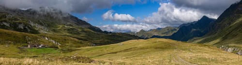 Alpe Carorescio with Piano Grande plateau, Quinto, Ticino, Switzerland