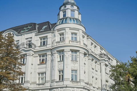 Old building, Glogauer Straße, Paul-Lincke-Ufer, Kreuzberg, Friedrichshain-Kreuzberg, Berlin,