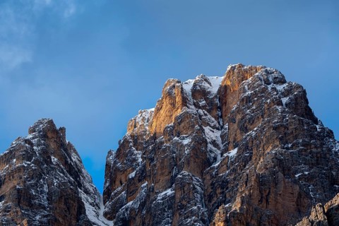 Detailed view of the Sorapis mountain group, Punta Sorapiss, Dolomites, South Tyrol, Italy