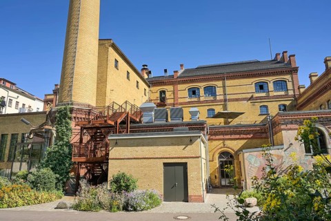 Chimney, Futuring Installation, former Bötzow Brewery, Prenzlauer Allee, Prenzlauer Berg, Pankow,