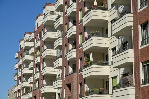 Residential building, new build, Ella-Kay-Straße, Prenzlauer Berg, Pankow, Berlin, Germany