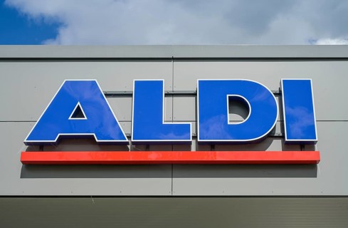 Logo Aldi Nord supermarket, Berlin, Germany