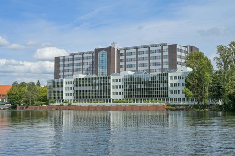 Office building, Borsighafen, Tegel, Reinickendorf, Berlin, Germany