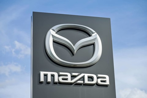 Logo Mazda, car dealership, Berlin, Germany