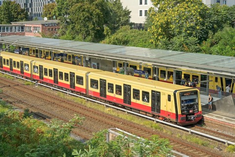 S-Bahn, Landsberger Allee station, Prenzlauer Berg, Pankow, Berlin, Germany
