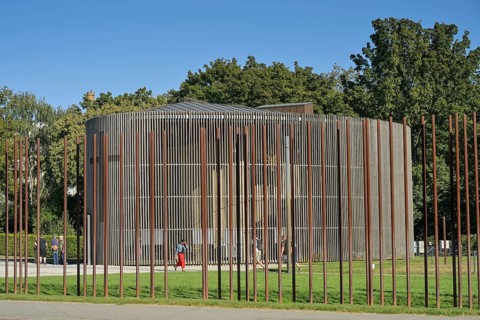 Chapel of Reconciliation, Berlin Wall Memorial, Bernauer Straße, Mitte district, Berlin, Germany