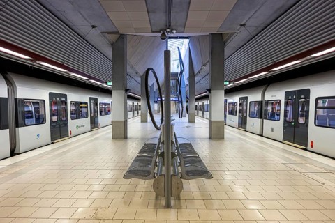 Deutsche Bahn DB Regio class 430 S-Bahn Stuttgart trains at Filderstadt station, Germany