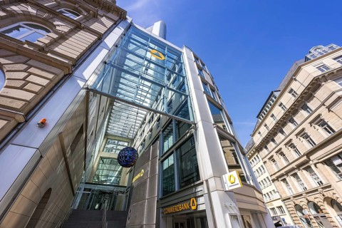 Commerzbank Head Office Frankfurt in the Commerzbank Tower Germany's tallest skyscraper in