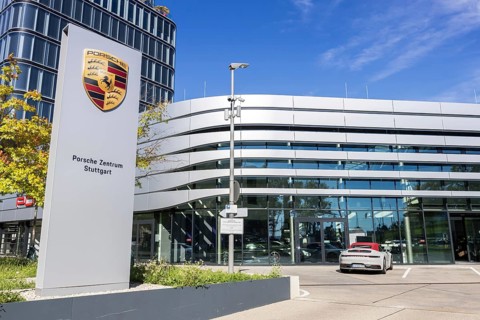 Porsche Centre Autohaus am Pragsattel in Stuttgart, Germany