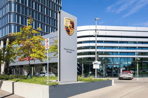 Porsche Centre Autohaus am Pragsattel in Stuttgart, Germany