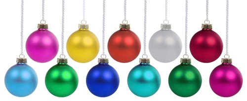 Christmas Christmas baubles with Christmas decorations colours decoration isolated cropped in