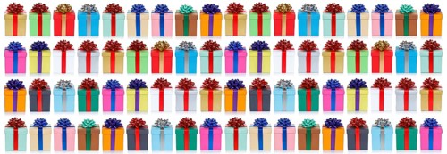 Colourful Christmas gifts for Christmas background banner gifts birthday presents in Stuttgart,