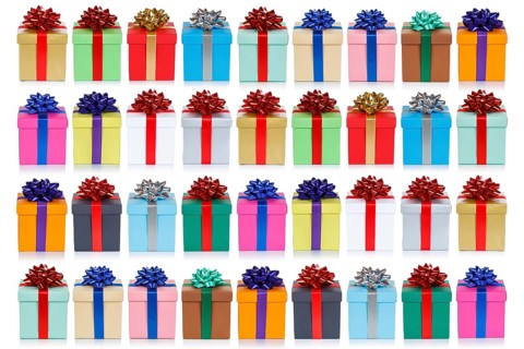 Colourful Christmas gifts for Christmas background gifts birthday gifts isolated free in Stuttgart,
