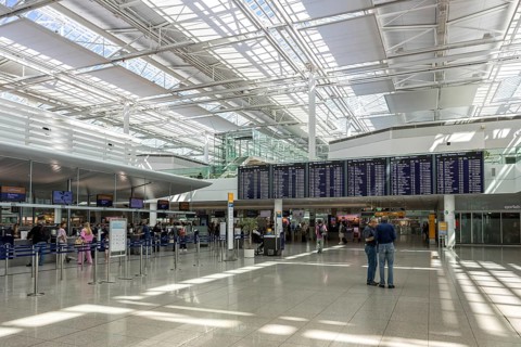 Lufthansa Terminal 2 at Munich Airport, Germany