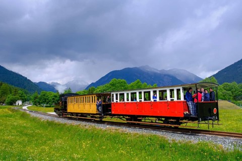 Achensee railway, steam locomotive, Achensee, Tyrol, Austria