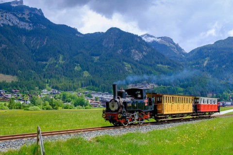 Achensee railway, steam locomotive, Achensee, Tyrol, Austria