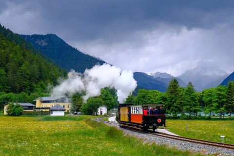 Achensee railway, steam locomotive, Achensee, Tyrol, Austria