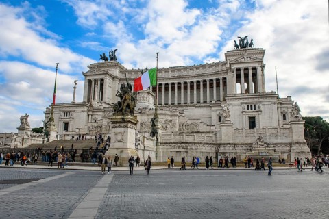 National monument to King Victor Emmanuel II, Monumento Vittorio Emanuele II with Altare della