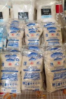 The Mercado Municipal de Tavira, market stalls of all kinds under one roof, spices, salt from the