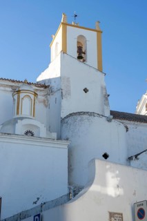 The Catholic church Igreja de Santa Maria do Castelo in the historic centre of Tavira, in the