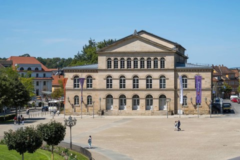 State Theatre, Schlossplatz, Coburg, Upper Franconia, Franconia, Bavaria, Germany