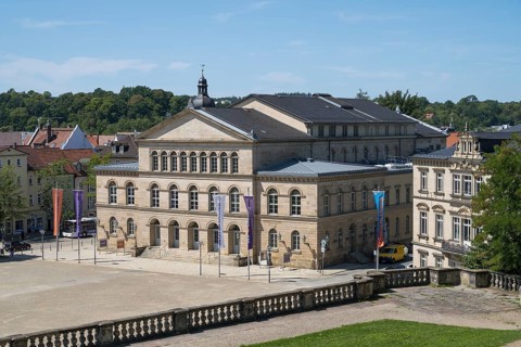 State Theatre, Schlossplatz, Coburg, Upper Franconia, Franconia, Bavaria, Germany