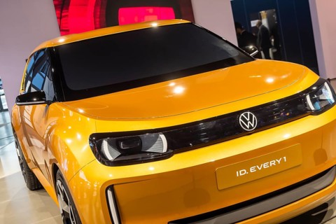 Volkswagen exhibition stand. ID.Eyery 1st IAA MOBILITY in Munich. The motor show presents itself as