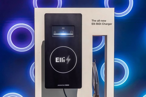 Volkswagen exhibition stand. Elli BiDi Charger. Concpet. IAA MOBILITY in Munich. The motor show