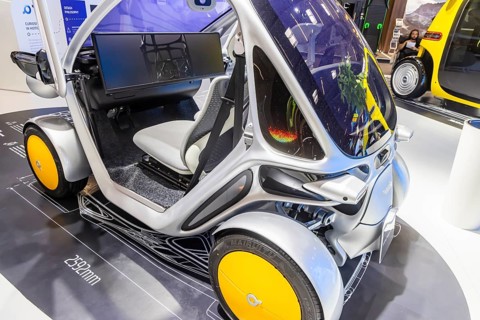 Beastie Mini from the Chinese company PIX Moving. The compact electric vehicle has a one-piece