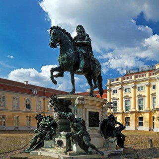Equestrian statue of the Great Elector in the Court of Honour, Charlottenburg Palace, Berlin,