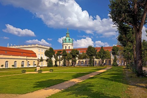 Park at the Great Orangery with Charlottenburg Palace, Berlin, Germany