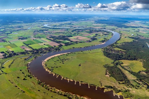 Aerial photo, Dömitz, Rüterberg, Elbe, country town, district Ludwigslust-Parchim,
