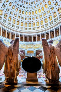 Interior of the Liberation Hall with goddesses of victory, Kelheim, Danube Valley, Lower Bavaria,
