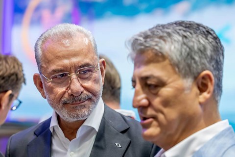 Exhibition stand of the TOGG brand. Togg is a Turkish manufacturer of electric cars. Gürcan