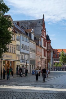 Pedestrian zone, Spitalgasse, Coburg, Upper Franconia, Franconia, Bavaria, Germany