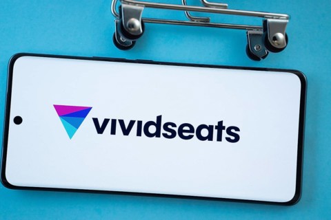 Dhaka, Bangladesh- 03 July 2025: Smartphone screen showing the VividSeats logo with shopping cart