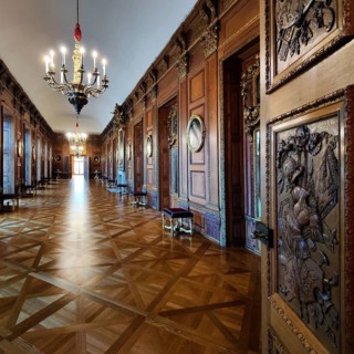Oak Gallery in the Old Palace, Charlottenburg Palace, Berlin, Germany