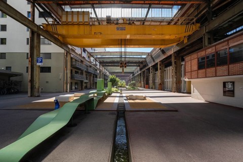 The former factory building of the Georg fisherman AG steel foundry, cultural monument, residential