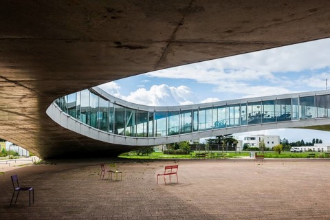 Rolex Learning Centre, SANAA architects, École polytechnique fédérale de Lausanne, EPFL, Lausanne,