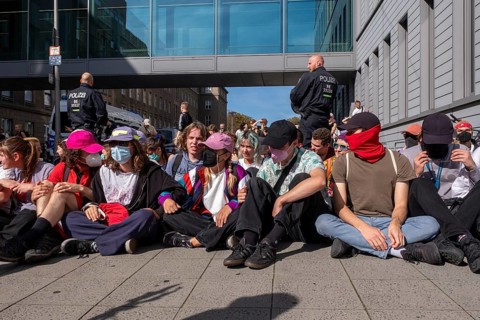 Germany, Berlin, 20/09/2025, protests against the March for Life demanding the abolition of
