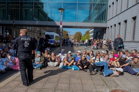 Germany, Berlin, 20/09/2025, protests against the March for Life demanding the abolition of