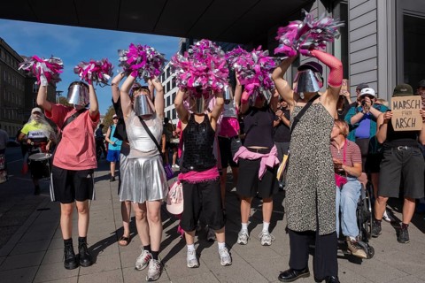 Germany, Berlin, 20/09/2025, protests against the March for Life demanding the abolition of