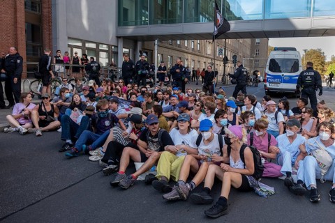 Germany, Berlin, 20/09/2025, protests against the March for Life demanding the abolition of