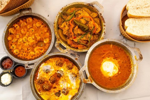 Close look of typical delicious morrocan food Tajine, Morocco