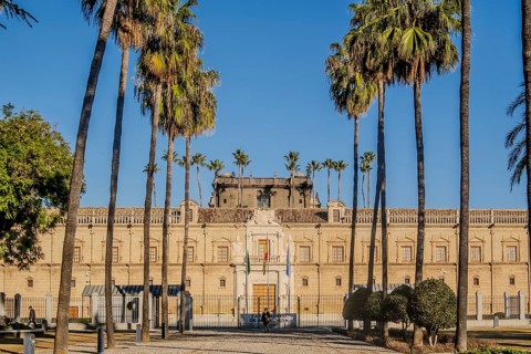 View of Andalusian parlament in Seville, Spain