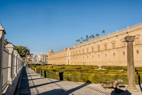 View of Andalusian parlament in Seville, Spain