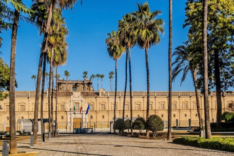 View of Andalusian parlament in Seville, Spain