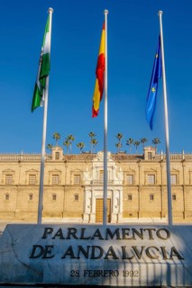 View of Andalusian parlament in Seville, Spain