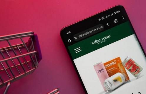 Dhaka, Bangladesh- 23 June 2025: A smartphone displaying the Whole Foods Market website with a