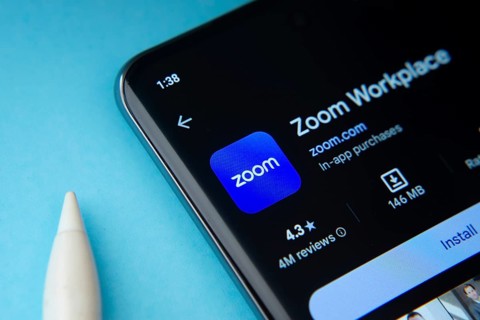 Dhaka, Bangladesh- 16 March 2025: The zoom app from Google Playstore is displayed on a smartphone